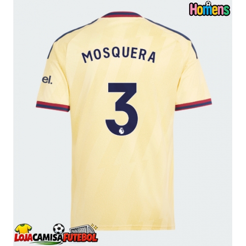 Camisa de Futebol Arsenal Cristhian Mosquera #3 Equipamento Alternativo 2026-27 Manga Curta
